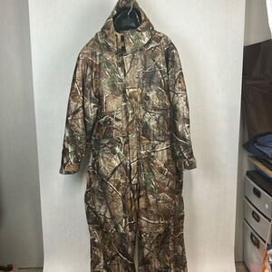 Walls 10X Camo Coveralls Mens Sz XL Hood Insulated Hunting Realtree ap Scentrex